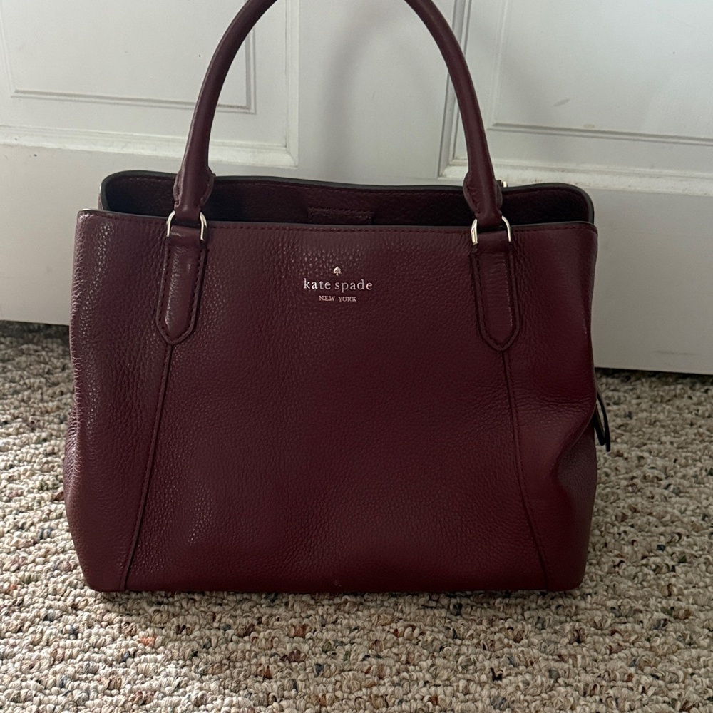 Kate Spade Deep Red Leather Satchel